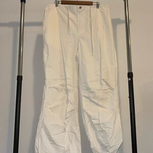 White cargo pants
